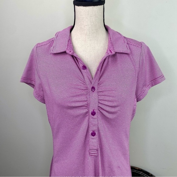 Prana Polo Kinley pink performance short sleeve dress size M - Picture 3 of 15